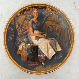 Norman Rockwell Collector Plate - Dreaming in the Attic - 1982